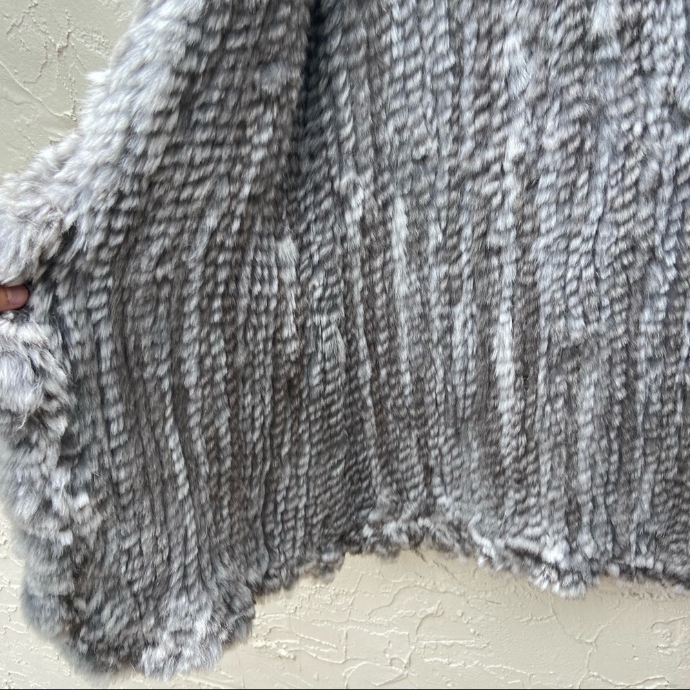 Love Token Gray Rabbit Fur Vest - Picture 9 of 10
